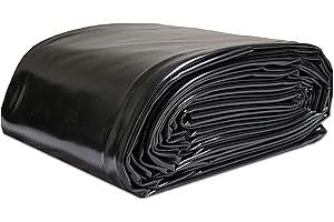 E-FOUND 13X10 Ft Pond Liner 20Mil Flexible Liners Water Garden Fish Pond Liner Elasticity LDPE Pound Skins