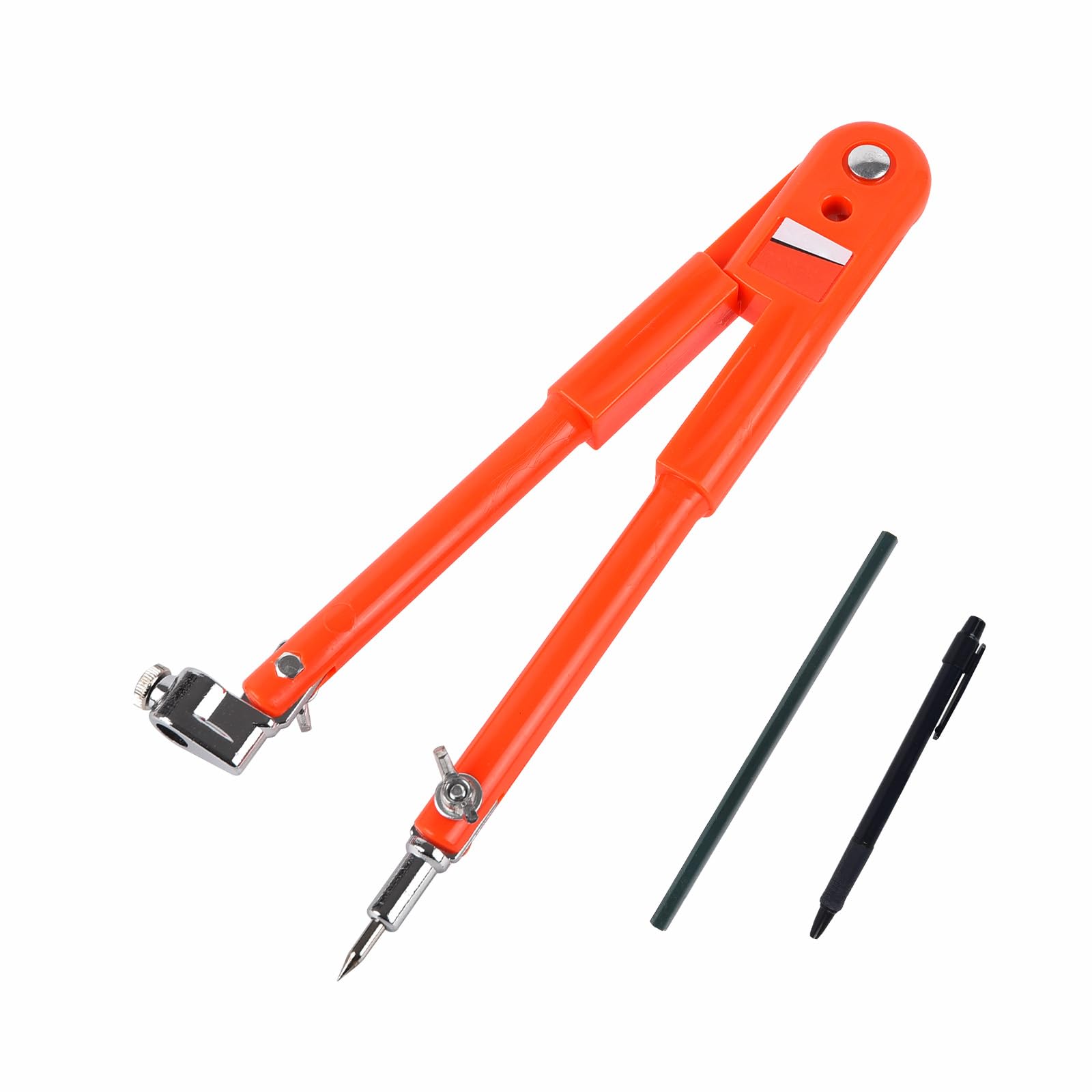 SENRISE Carpenter Precision Pencil Compasses, 25cm Adjustable Large Carpenter Precision Pencil Compasses, Large Diameter Adjustable Dividers Marking and Scribing for Woodworking