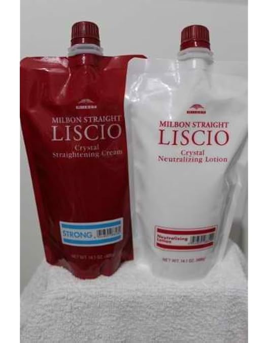 Amazon.com: Milbon Liscio Straightening Cream NORMAL - 14.1 oz