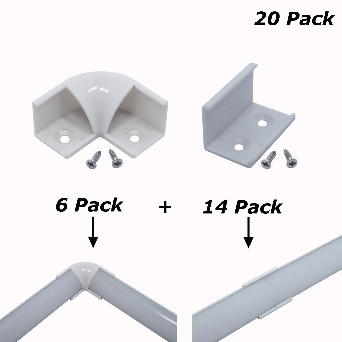 Aluminum Industrial & Scientific Litever 90 Degrees Corner Connectors Screws Included ONLY for