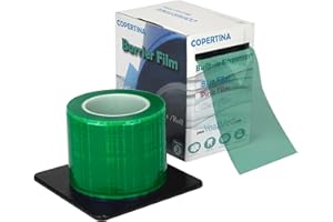 1Roll (1200 Sheets) Dental Grade Green Barrier Film 4 x 6 by VASTMED | Disposable Protective Plastic Adhesive Barrier Film Tape for Dental, Medical, Tattoo Parlor