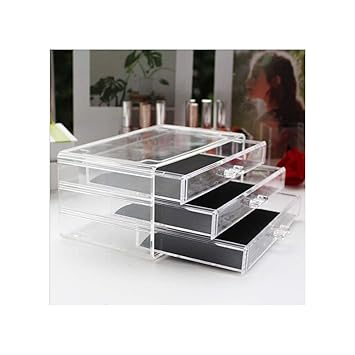 Amazon Com Christy M Clear Home Desktop Large Acrylic Storage