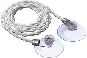 Go Travel Clothes Line, Easy-to-Hang Clothes Line with Polyester Rope and Rubber Suction Cups at Ends, Ideal for Hotels, Camping, RVs, Anywhere and Everywhere, Travel Essentials, 2.5 m (8 ft.)