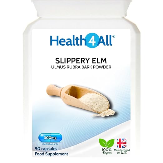 Health4All Slippery Elm 300mg 180 Capsules V Digestive Health