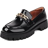 Latasa Loafers for Women Platform Chunky Lug Sole Comfort Slip-on Causal Work Loafer Shoes