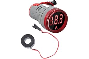 22mm Round LED Ammeter Voltmeter Display Voltages Current 0-100A Meter Indicators LED Display For Industrial Equipment