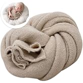 Newborn Posing Wrap Newborn Photography Props Soft Stretch Knit Blanket Handmade Wrap for Baby Boys Girls Photoshoot