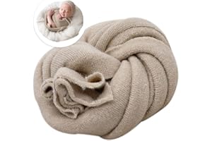 FORBAYSY Newborn Posing Wrap Newborn Photography Props Soft Stretch Knit Blanket Handmade Wrap for Baby Boys Girls Photoshoot