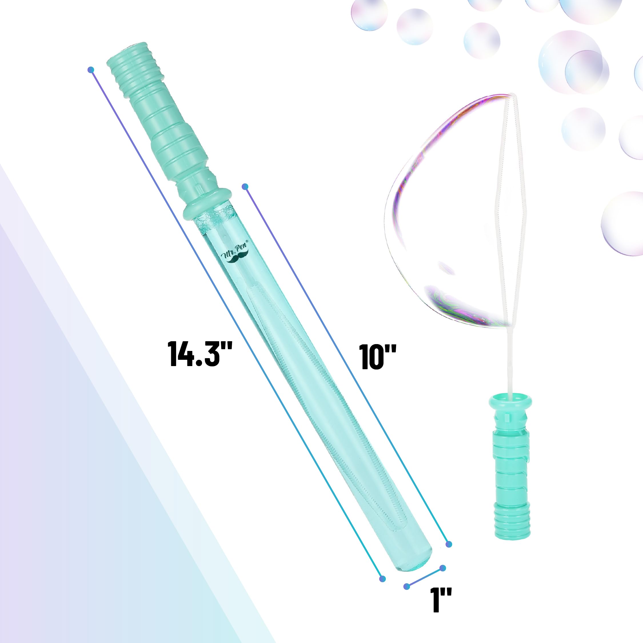 Mr. Pen- Bubble Wands, 2 Pack, 14.3 Inches, Big Bubble Wands, Bubbles Party Favors for Kids, Blowing Bubbles, Bubble Sticks for Kids