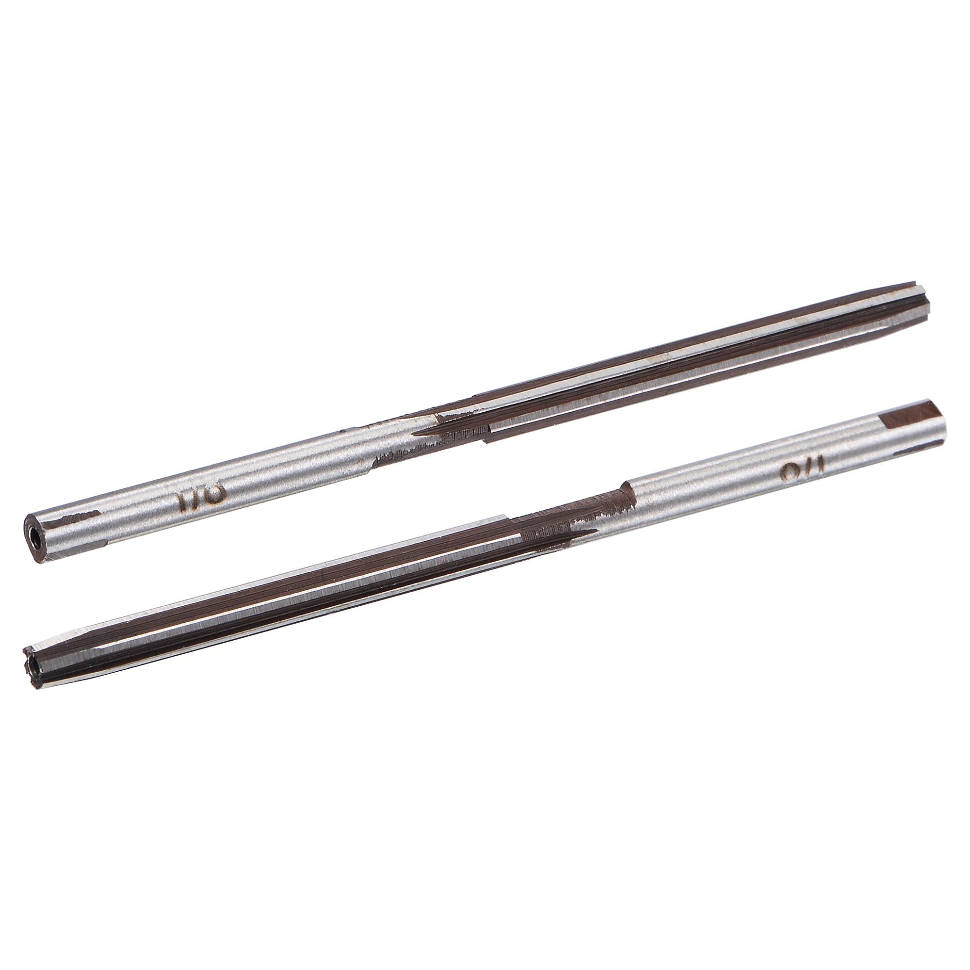 sourcing map 1/8" Hand Reamer H8 Accuracy High Speed Steel (HSS) 6 Flutes Straight Shank Milling Cutter Tool 2pcs