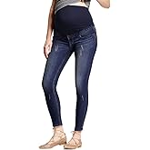 Hybrid & Company Maternity Women's Super Comfy Ultra Stretch Skinny Jeans