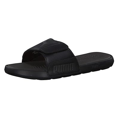 puma slides mens brown