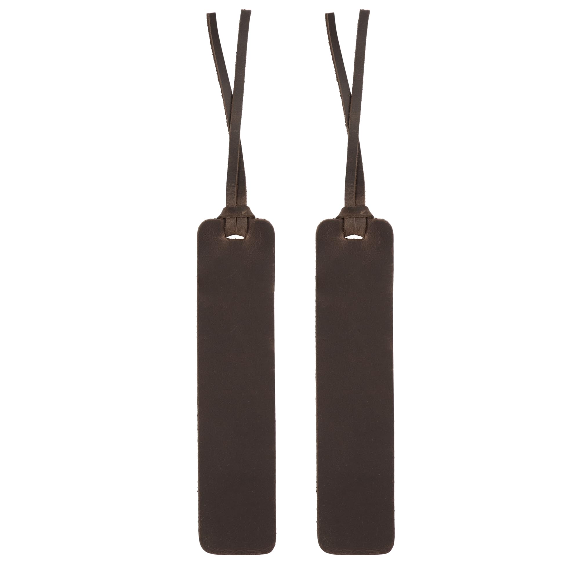 Londo Genuine Leather Handmade Bookmark (Set of 2) (Chestnut, Knotted)