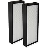 PUREBURG F1702HE Replacement Filter Compatible with Hunter HT1702 10200 Air Purifier, Part F1702HE/2 (30612), 2-Pack H13 HEPA Activated Carbon 2-in-1