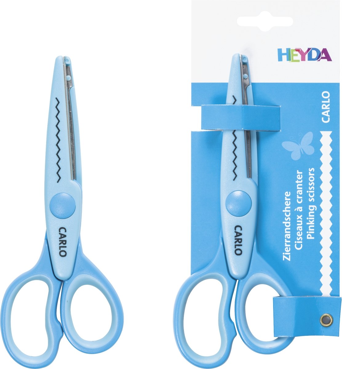 HEYDA Decorative Edge Scissors 16 cm Carlo Motif