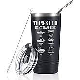 Onebttl Car Guy Gifts for Men Women Tumbler - 20oz/590ml Double Wall Vacuum Insulated Stainless Steel Travel Tumbler Cups with Lid & Straw - Car Lovers or enthusiast Gift - Things I Do