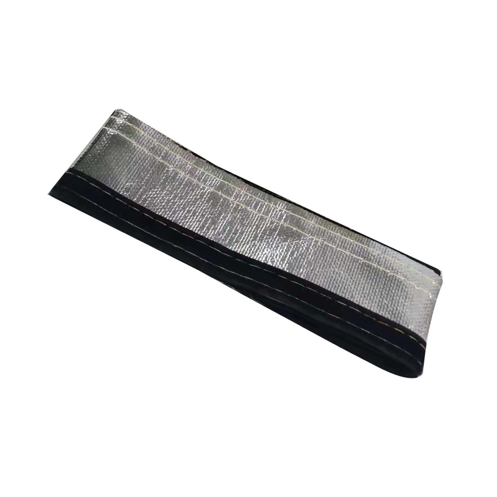 Glass Fiber Fabric Heat Shroud, Metal Heat Shield Sleeve Insulated Wire Hose Cover Wrap, Sleeving Protection (25mm*2M)