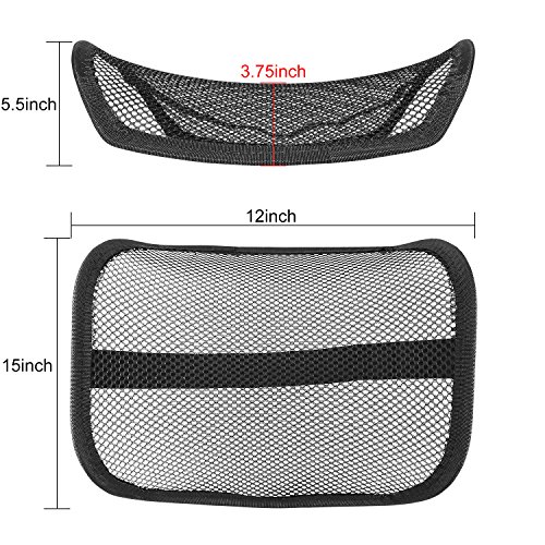 Mesh Lumbar Support for Auto Car Seat or Office Chair, VEY Breathable Seating Massager Cushion for Car Seats Office Chair 15â€ x 12â€ x 5.5" (Original)