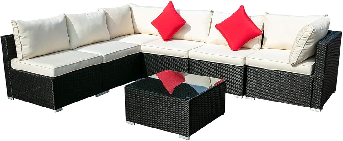 Amazon Com Koolwoom Outdoor Patio Furniture Set Sectional Wicker