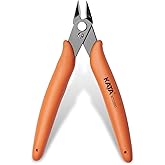 KATA Micro Wire Cutters Pliers: Precision Flush Cutter Tools for Jewelry Making Craft- 5-Inch Small Zip Tie Cutter Nippers - 