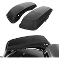 XFMT 6x9" Cutout Saddlebag Speaker Lids For Harley Touring Models 2014-2020 - Vivid Black, ABS Plastic & Metal Grill