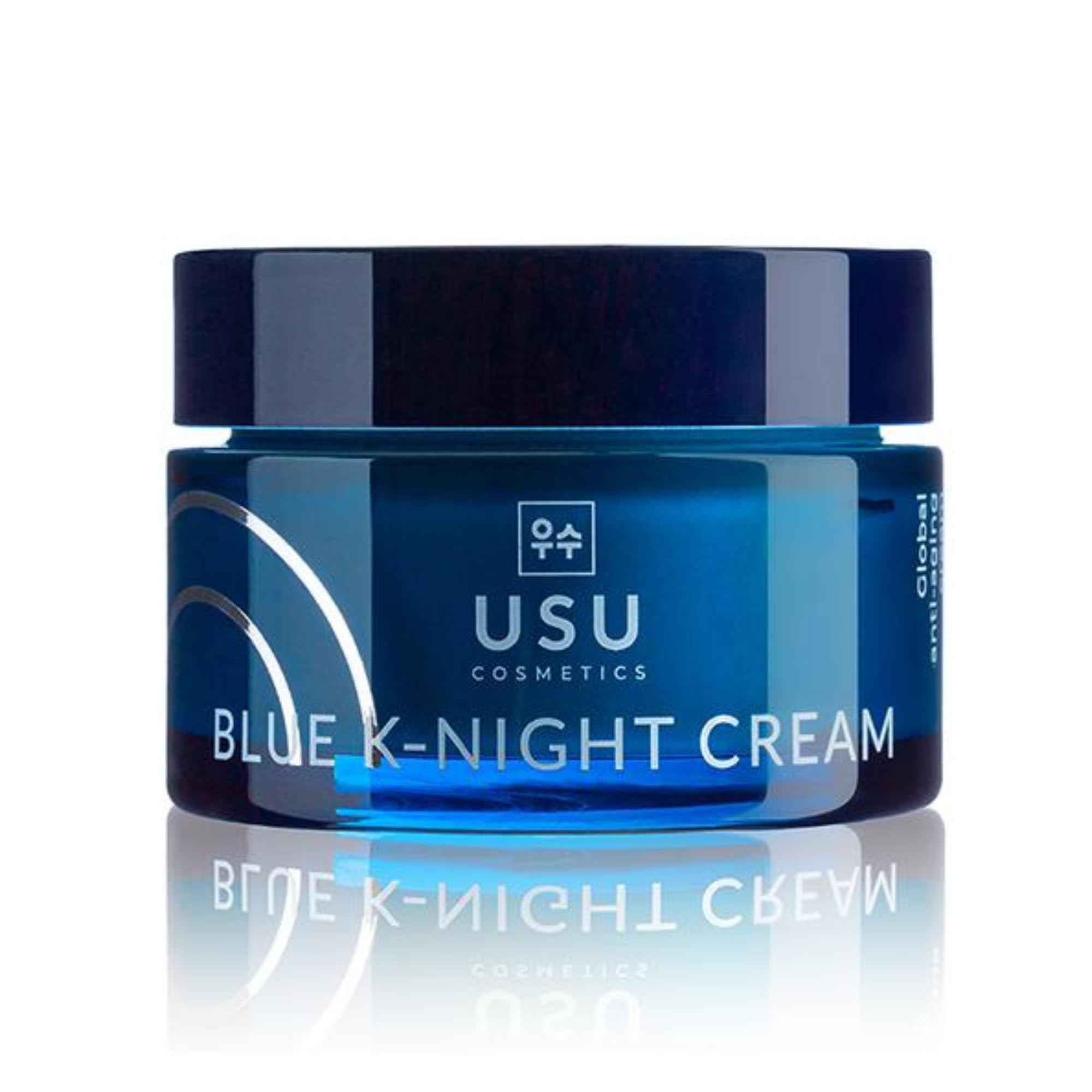 Anti-Ageing Face Cream - Blue K-Night Cream - 50ml - Helps Combat Signs of Premature Ageing - Contains Syncronight and Eternal-P - Suitable for All Skin Types - USU Cosmetics