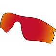 BroLizard Polarized Lens Replacement for Oakley RadarLock Path OO9181 Sunglasses - Fire Red Polarized Lenses Mirror Coating