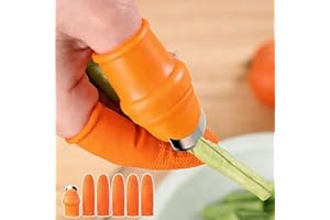 Garden Gadgets Finger Knife, Fruit and Vegetable Picking Thumb Knife, Include One Thumb Knife and Five Finger Cots Set, Finge