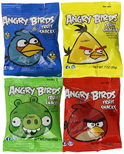 Angry Birds Fruit Snacks 42 Pouch Assortment Variety Box, 29 OZ.