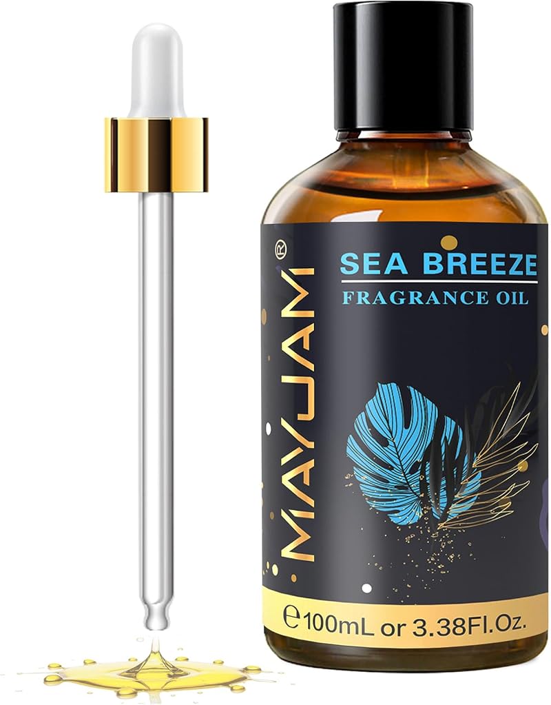 MAYJAM Fragrance Oil Sea Breeze 100ML with Glass Dropper Aromatherapy