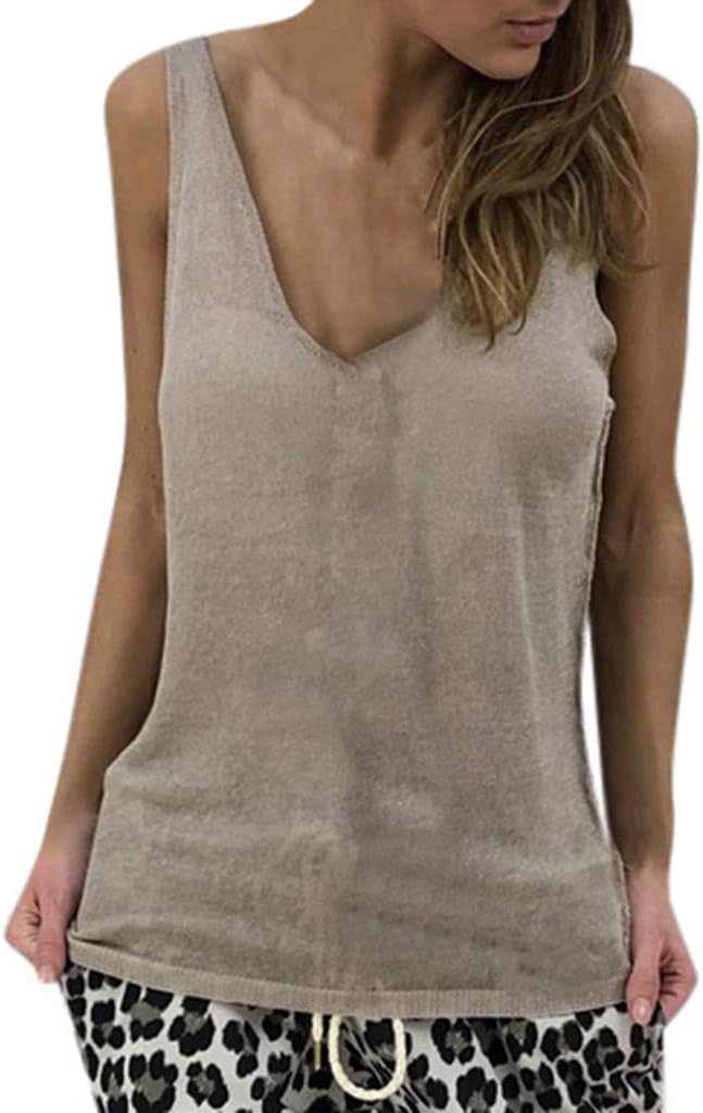 Womens Cotton Camisole Sleeveless Cami Vest Top Yoga Tank Tops Summer Women Gym Sleeveless Sport Yoga Running Climbing Cycling Solid Flowy Cotton Racerback by lilicat