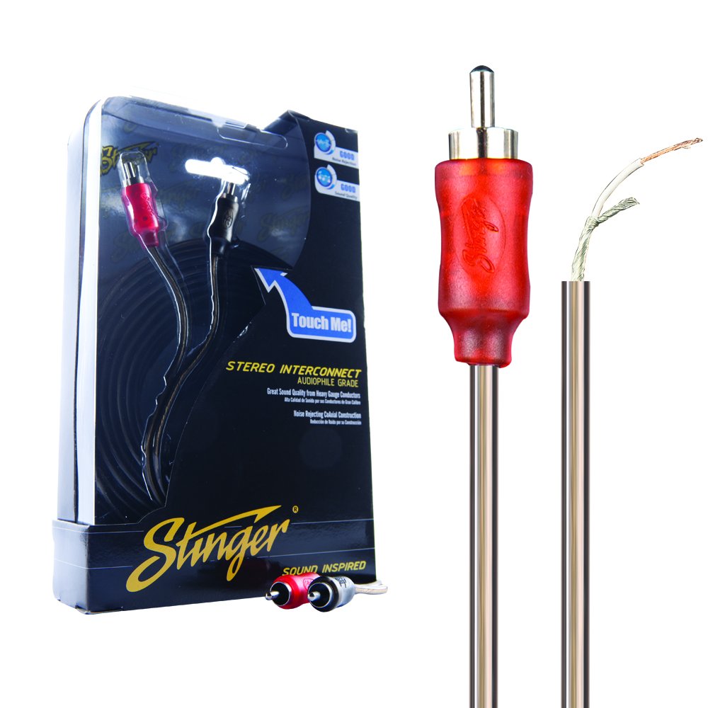 Stinger SI1212 12Ft 1000 Series 2-Channel Audiophile Grade RCA Stereo Interconnect Cable