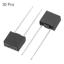 uxcell 30Pcs DIP Mounted Miniature Square Slow Blow