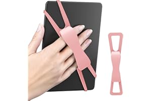 SEPTBEAM Ergonomic Silicone Hand Strap Holder for Kindle and Teblets - Handed Reading, Minimize Drops & Fatigue for Kindle Paperwhite/Kobo/Oasis/E-BookMini Teblets//Phone(Pink)