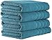 Premium, 100% Cotton Turkish Towel Set, Luxury Hotel & Spa Towel Sets for Maximum Softness and Absorbency by American Soft Linen (4-Piece Bath Towel Set, Colonial Blue)