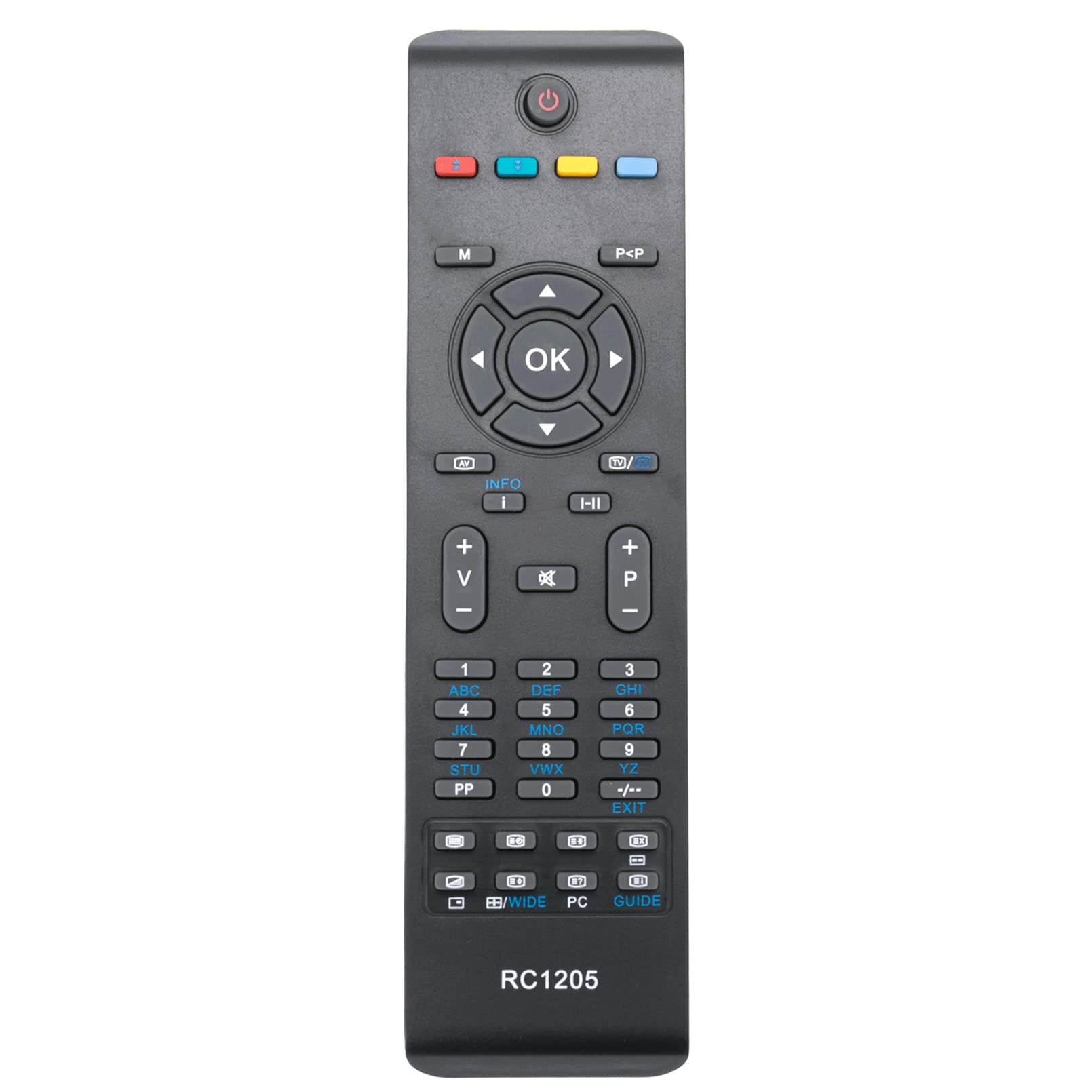 VINABTY RC1205 Replacement Remote Control fit for Hitachi TV 32LD30U 32LD30UA L32HP03U L32VP03U L42SP04U 32LD30UB L26HP03U