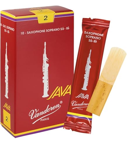 Amazon.com: Vandoren SR262R Alto Sax JAVA Red Reeds Strength
