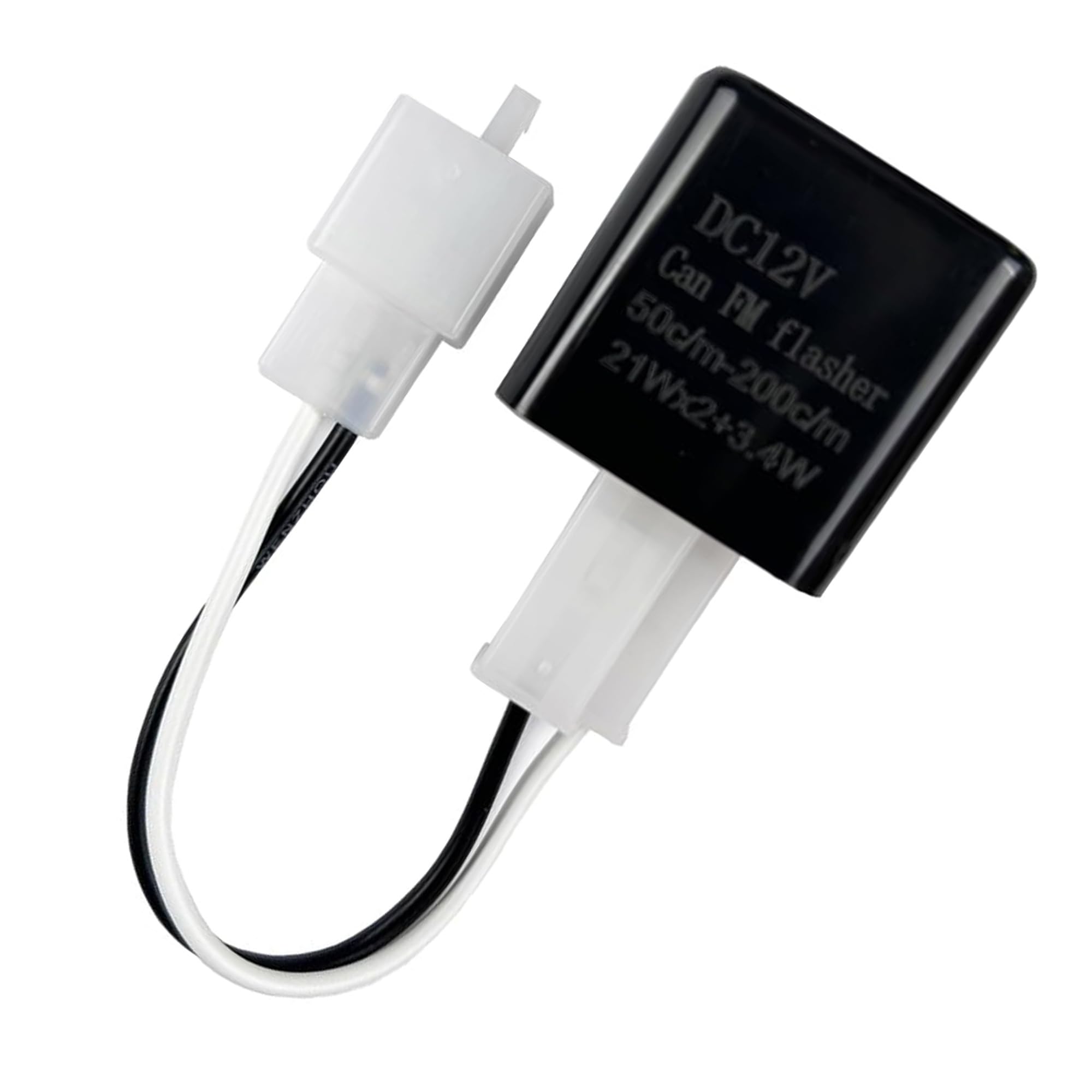 KICARYAJP バイク用 ウインカーリレー 12V ICリレー LED対応 2ピン ハイフラ防止 変換 ハーネス ICウインカーリレー ハイフラッシュ 点滅スピード調整 ウインカーポジション ハイフラ 対策 音無し リレー+ハーネス の商品画像