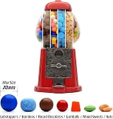 CKB LTD Large Retro Gumball Machine Red Metal Dispenser 28cm view 6