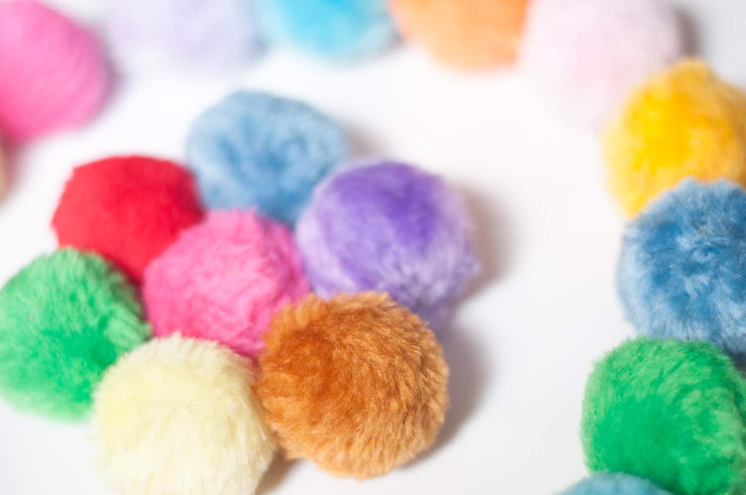 Fashion's Talk Cat Toys Furry Rattle Ball for Kitty 6 Pack : Pet Supplies