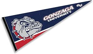 NCAA GONZAGA UNIVERSITY BULLDOGS LOGO PENNANT 12X30