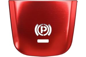 MDEOOSKY Parking Button Cover with Car Brake P Switch Button Stickers, Replacement for Porsche Macan 2014 2015 2016 2017 2018 2019 2020 2021