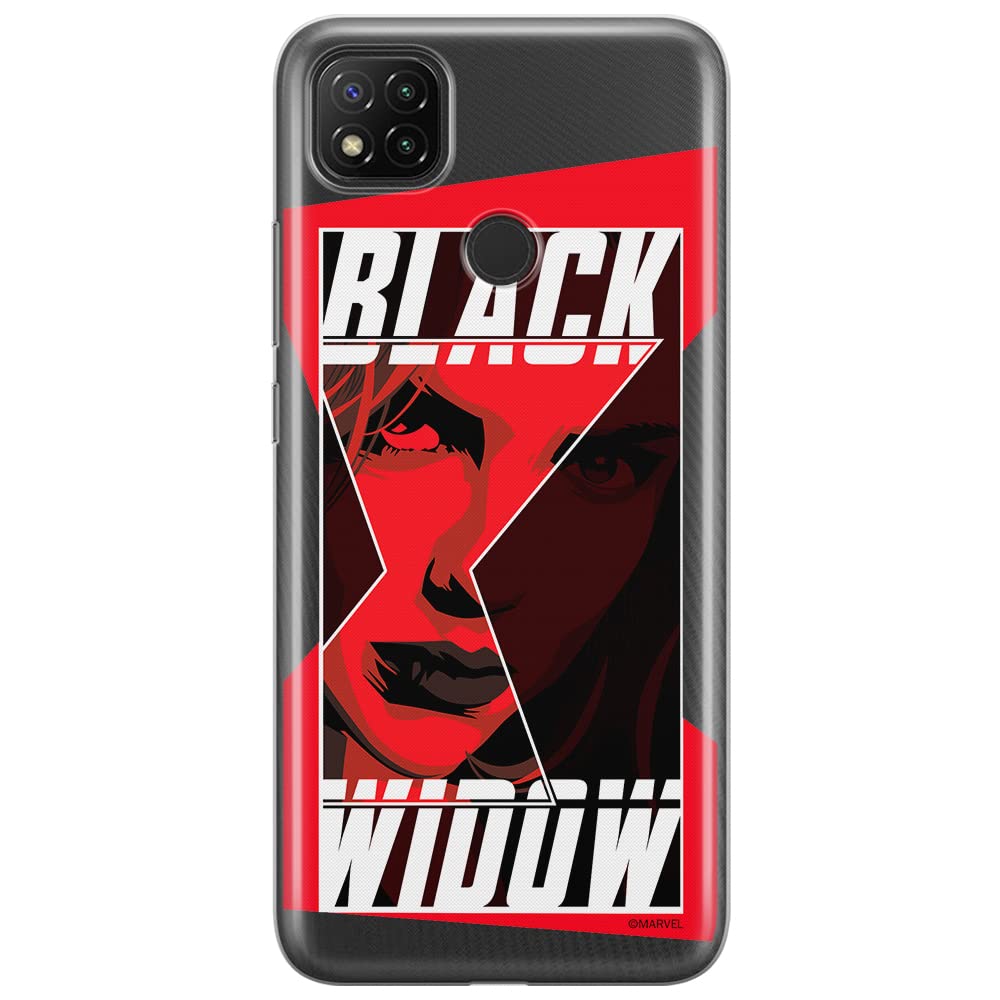 ERT GROUP mobile phone case for Xiaomi REDMI 9C original and officially Licensed Marvel pattern Black Widow 012 optimally adapted to the shape of the mobile phone, partially transparent