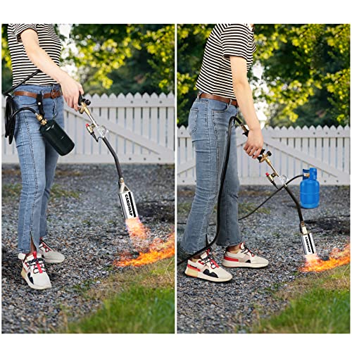 Propane Torch Burner Weed Torch Blow Torch with Propane Cylinder