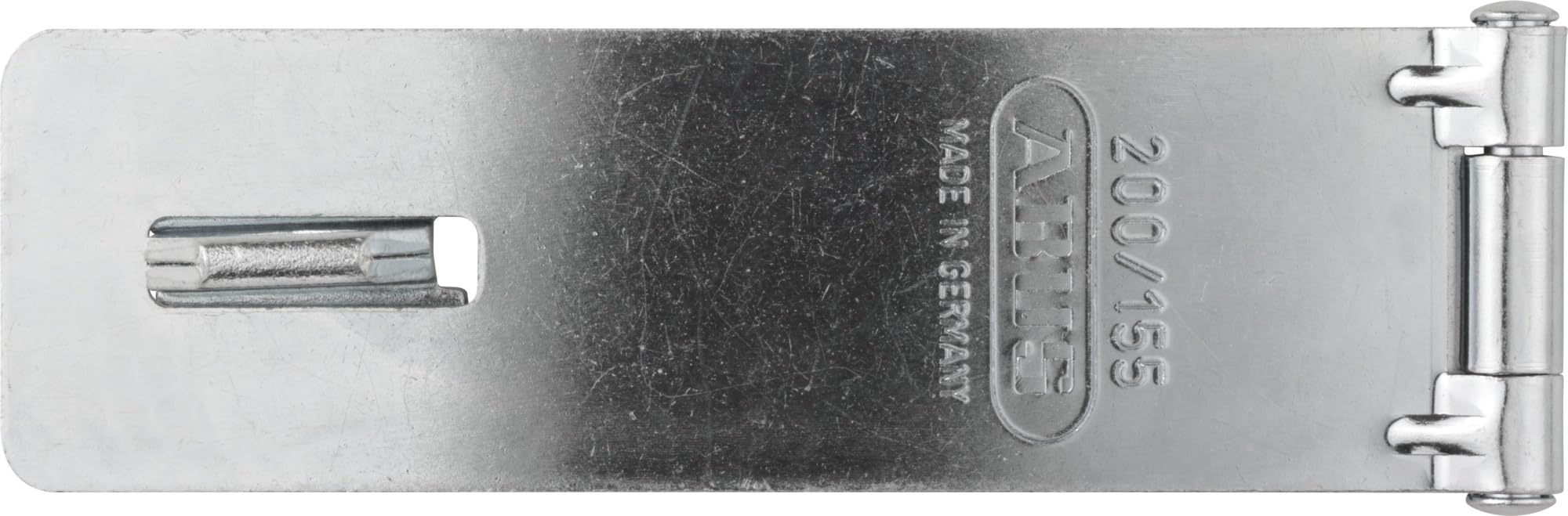 ABUS Hasp and Staple 200/155 - Device for Padlocks - for Smashing Doors - ABUS Security Level 2 - Silver