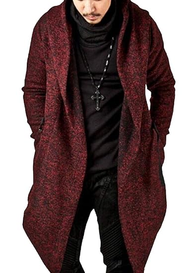 mens irregular cardigan
