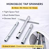 JD Brands Monobloc Tap Spanner Set with Tommy Bar 8-9mm 10-11mm 12-13mm view 2
