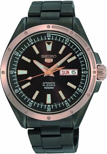 seiko men's automatic watch with day and date display