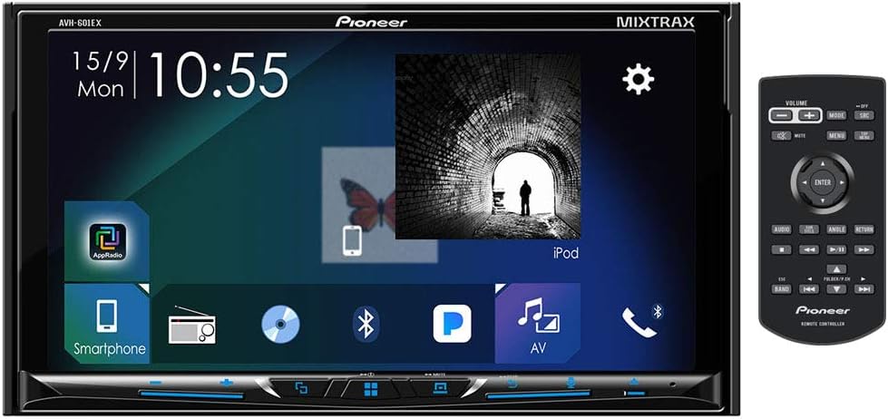 Pioneer AVH-601EX 7 Inch DVD Receiver with HD Radio, SiriusXM Ready and Bluetooth
