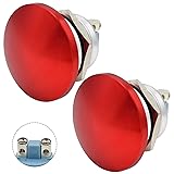 (2 Pcs) ZJWZJH Mushroom Push Button Switch 22mm